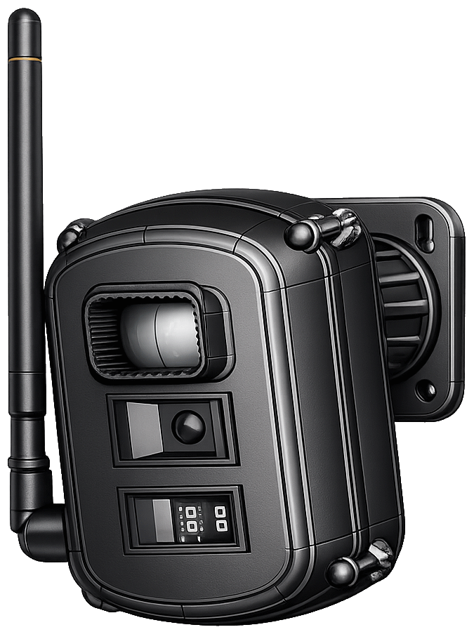 Reporter AI outdoor wireless PIR motion sensor with camera